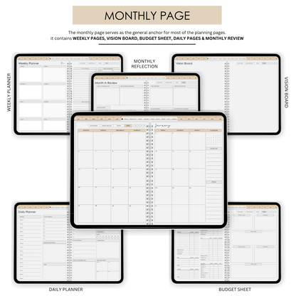 2025 All In One Planner + 3 FREE Goal Getting E-Books