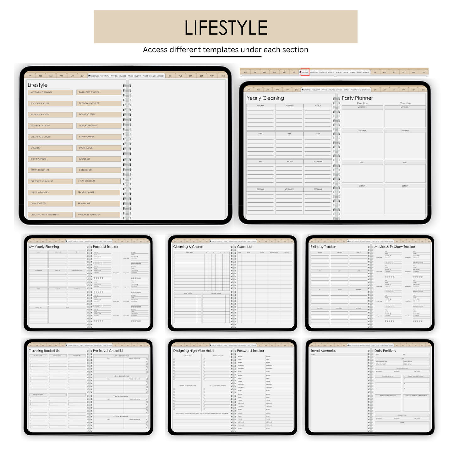 2025 All In One Planner + 3 FREE Goal Getting E-Books